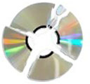 Сломанный компакт диск
